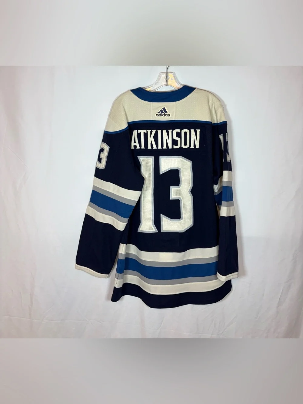 Adidas Columbus Blue Jackets #13 Atkinson Alternate Hockey Jersey Size 46